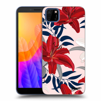 Etui na Huawei Y5P - Red Lily