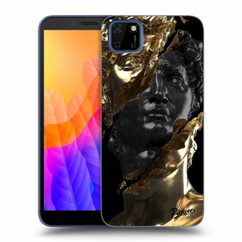 Etui na Huawei Y5P - Gold - Black