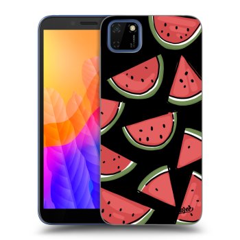 Picasee silikonowe czarne etui na Huawei Y5P - Melone
