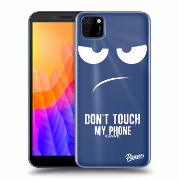 Picasee silikonowe przeźroczyste etui na Huawei Y5P - Don't Touch My Phone