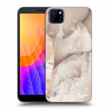 Etui na Huawei Y5P - Cream marble