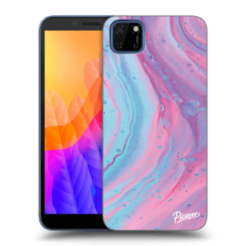 Etui na Huawei Y5P - Pink liquid