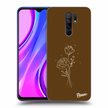 Picasee ULTIMATE CASE pro Xiaomi Redmi 9 - Brown flowers