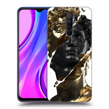 Etui na Xiaomi Redmi 9 - Gold - Black