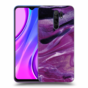 Etui na Xiaomi Redmi 9 - Purple glitter