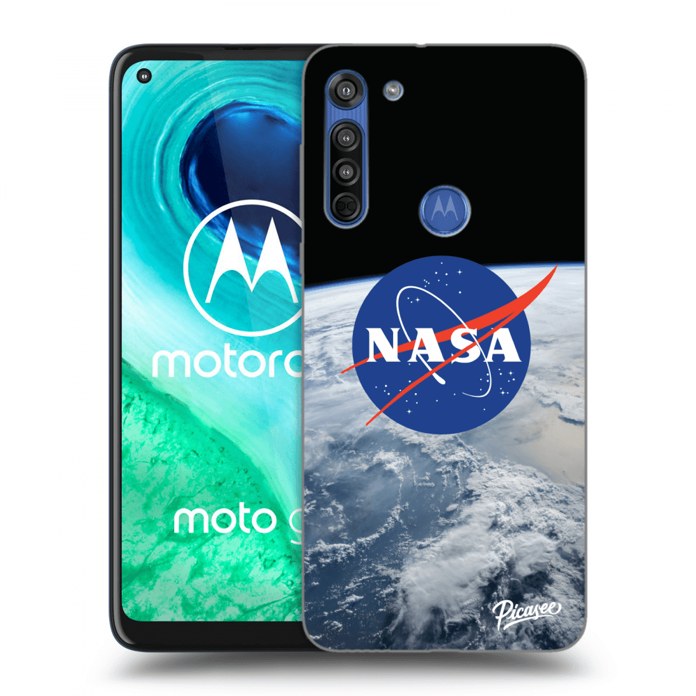 Picasee silikonowe przeźroczyste etui na Motorola Moto G8 - Nasa Earth