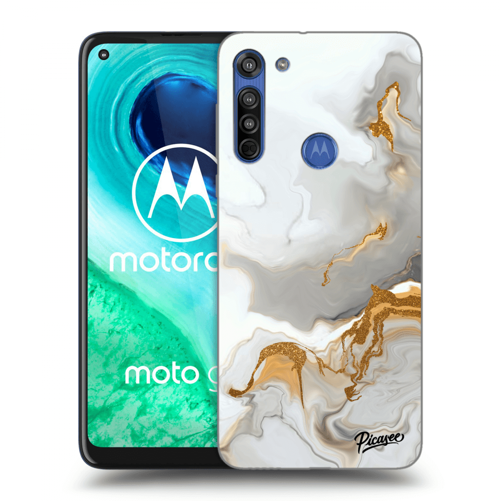 Picasee silikonowe czarne etui na Motorola Moto G8 - Her