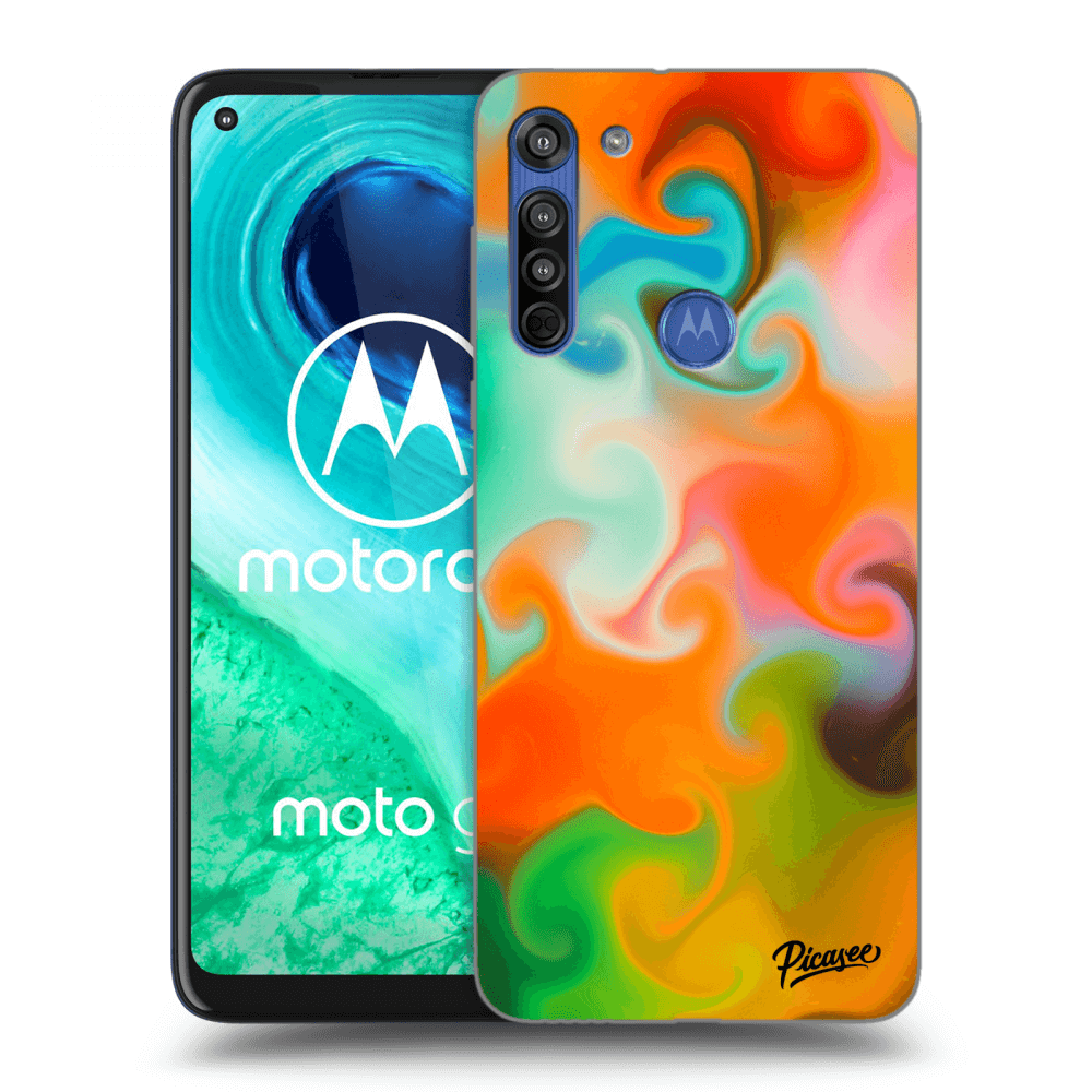 Picasee silikonowe przeźroczyste etui na Motorola Moto G8 - Juice
