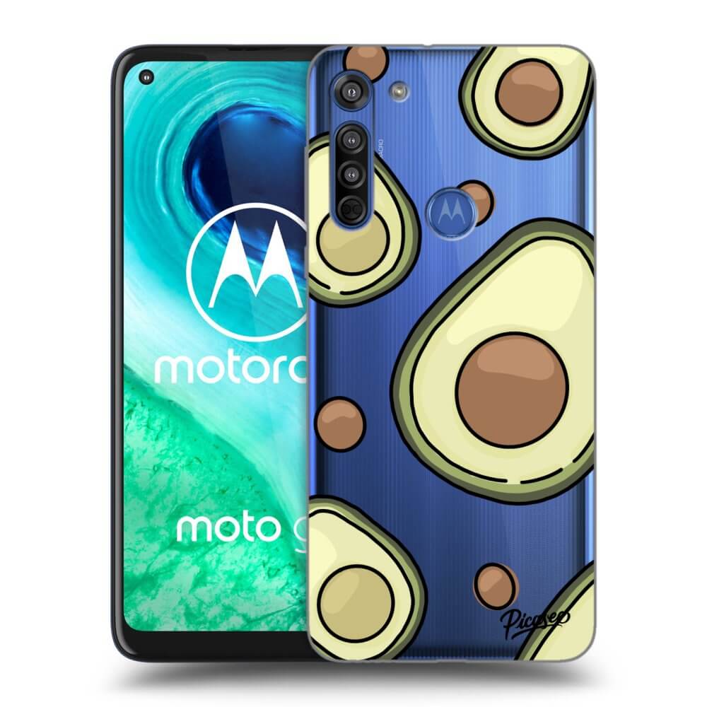 Picasee silikonowe przeźroczyste etui na Motorola Moto G8 - Avocado