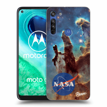 Picasee silikonowe przeźroczyste etui na Motorola Moto G8 - Eagle Nebula