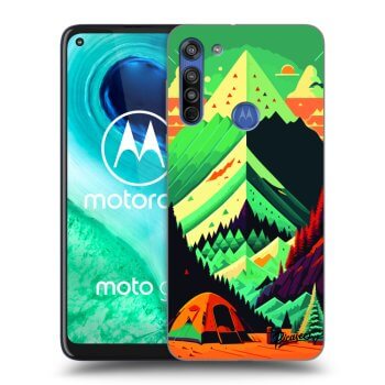 Picasee silikonowe przeźroczyste etui na Motorola Moto G8 - Whistler