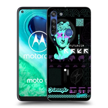 Picasee silikonowe przeźroczyste etui na Motorola Moto G8 - RETRO