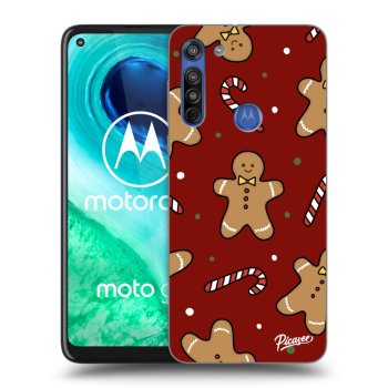 Picasee silikonowe przeźroczyste etui na Motorola Moto G8 - Gingerbread 2