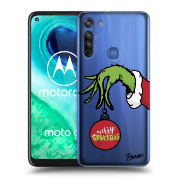 Picasee silikonowe przeźroczyste etui na Motorola Moto G8 - Grinch