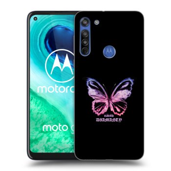 Etui na Motorola Moto G8 - Diamanty Purple