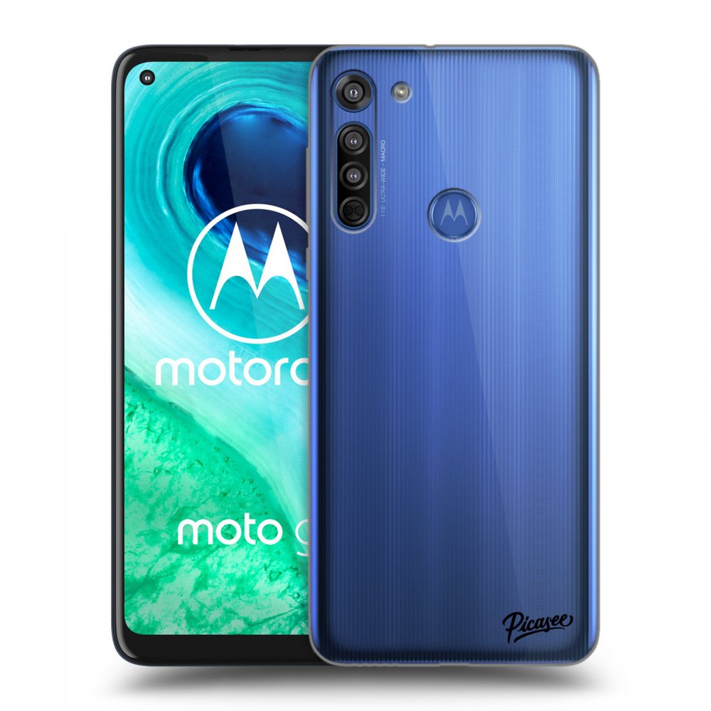 Picasee silikonowe przeźroczyste etui na Motorola Moto G8 - Clear