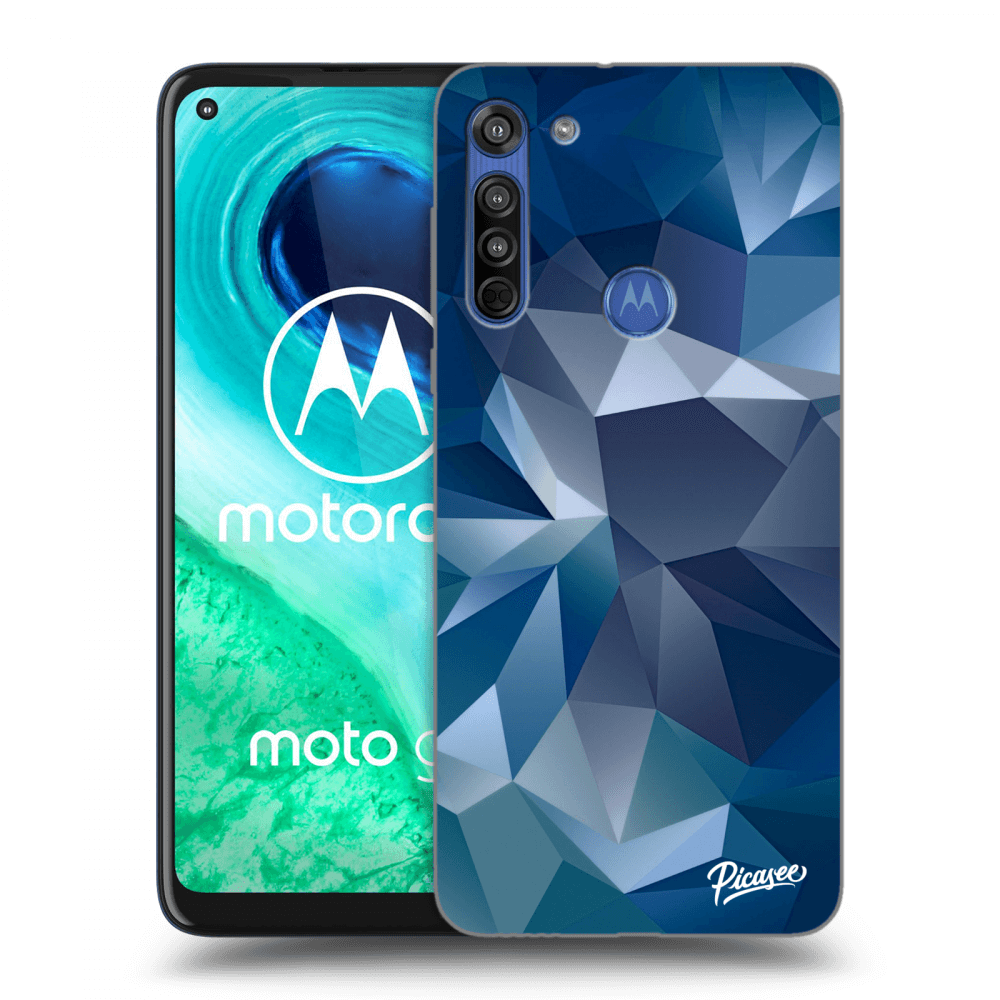 Picasee silikonowe czarne etui na Motorola Moto G8 - Wallpaper