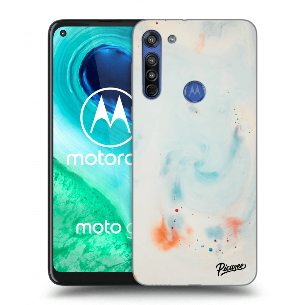 Picasee silikonowe przeźroczyste etui na Motorola Moto G8 - Splash