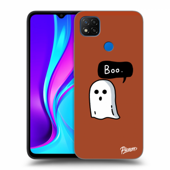 Picasee silikonowe czarne etui na Xiaomi Redmi 9C - Boo