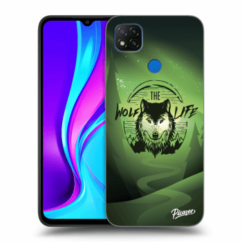 Picasee silikonowe przeźroczyste etui na Xiaomi Redmi 9C - Wolf life