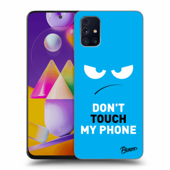 Etui na Samsung Galaxy M31s - Angry Eyes - Blue