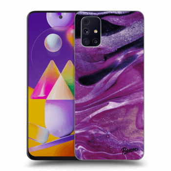 Etui na Samsung Galaxy M31s - Purple glitter