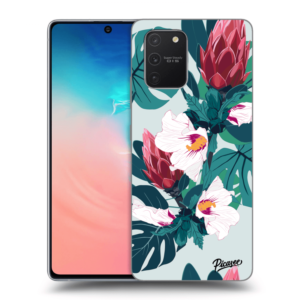 Picasee silikonowe przeźroczyste etui na Samsung Galaxy S10 Lite - Rhododendron