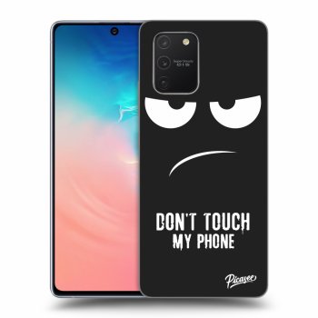 Picasee silikonowe czarne etui na Samsung Galaxy S10 Lite - Don't Touch My Phone