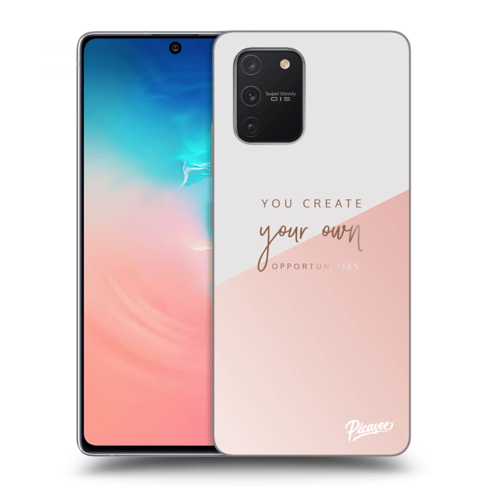 Picasee silikonowe czarne etui na Samsung Galaxy S10 Lite - You create your own opportunities