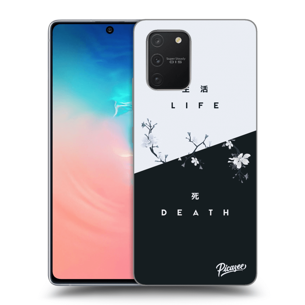 Picasee silikonowe czarne etui na Samsung Galaxy S10 Lite - Life - Death