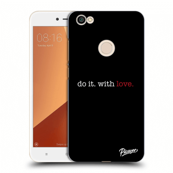 Picasee plastikowe czarne etui do Xiaomi Redmi Note 5A Prime - Do it. With love.