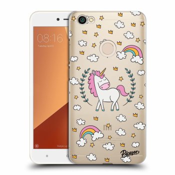 Picasee plastikowe przezroczyste etui do Xiaomi Redmi Note 5A Prime - Unicorn star heaven