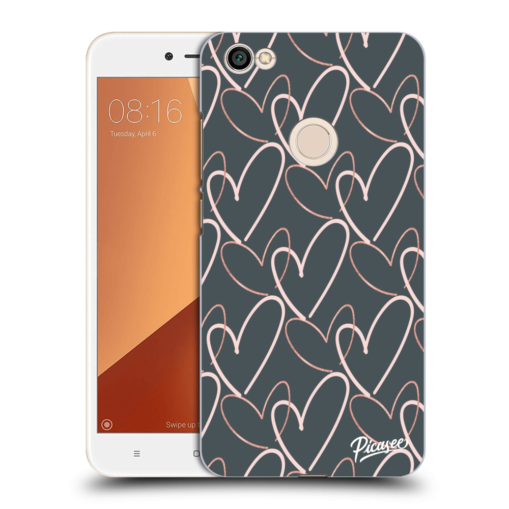 Picasee silikonowe przeźroczyste etui na Xiaomi Redmi Note 5A Prime - Lots of love