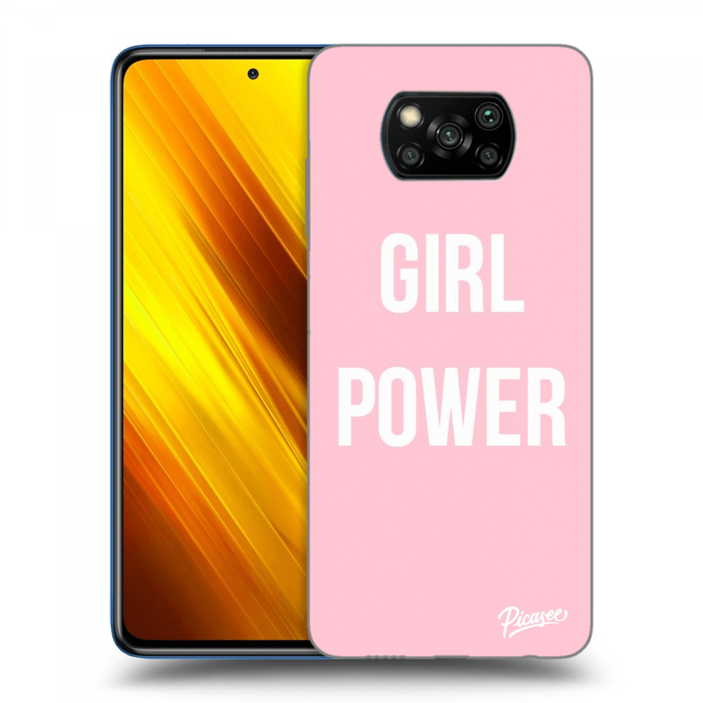 Picasee silikonowe przeźroczyste etui na Xiaomi Poco X3 - Girl power