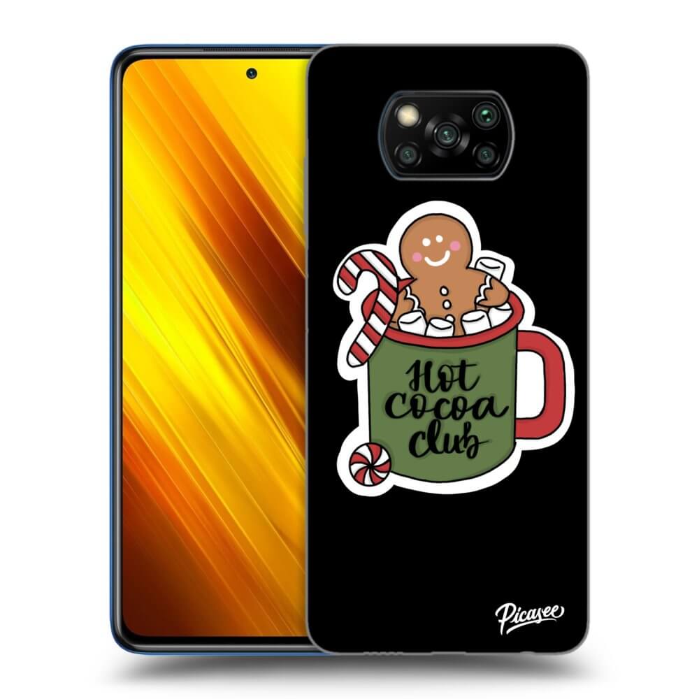 Picasee silikonowe czarne etui na Xiaomi Poco X3 - Hot Cocoa Club