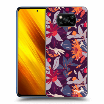 Etui na Xiaomi Poco X3 - Purple Leaf