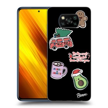 Etui na Xiaomi Poco X3 - Christmas Stickers