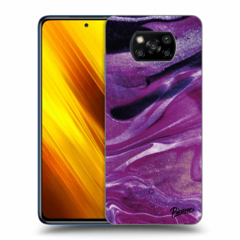 Etui na Xiaomi Poco X3 - Purple glitter