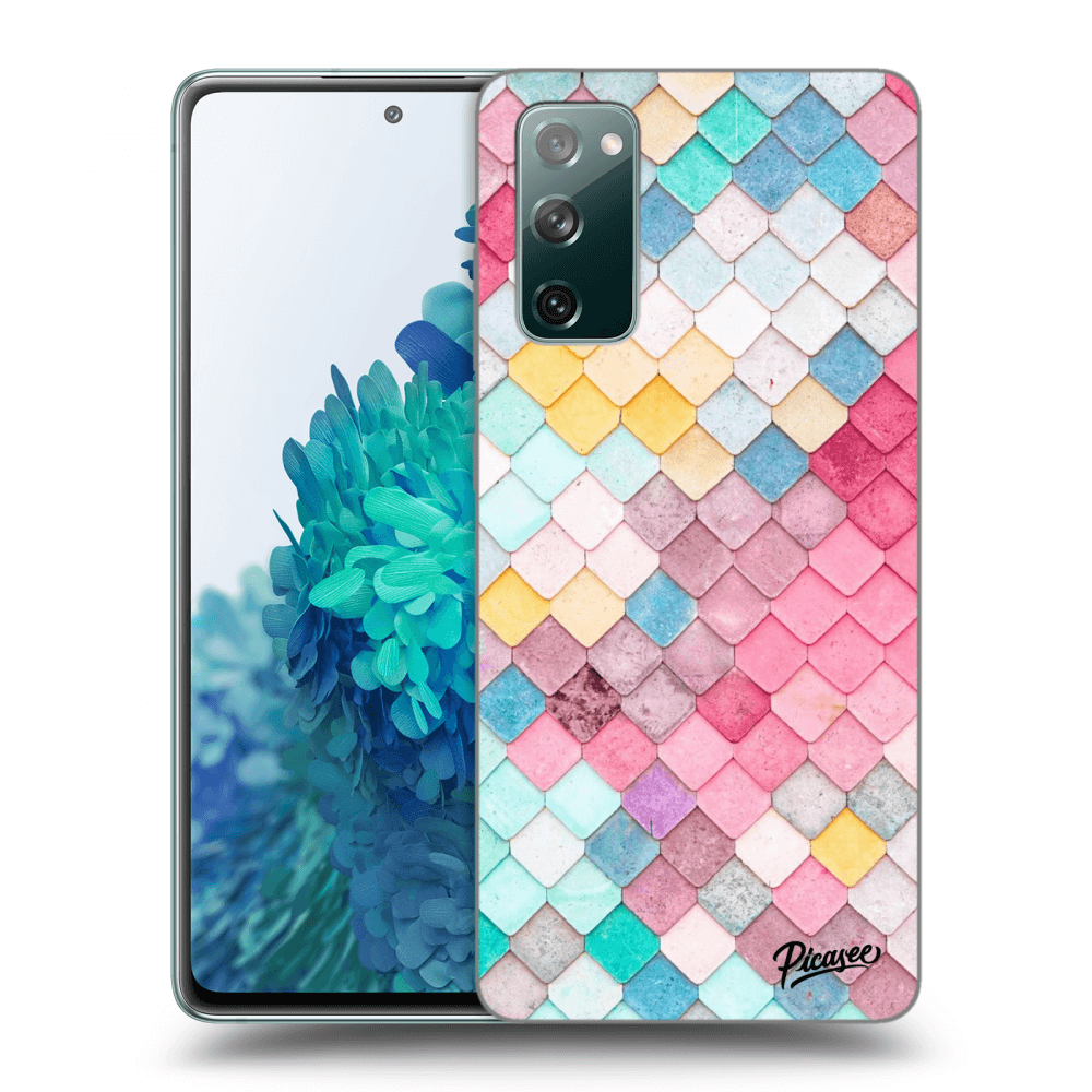 Picasee silikonowe przeźroczyste etui na Samsung Galaxy S20 FE - Colorful roof