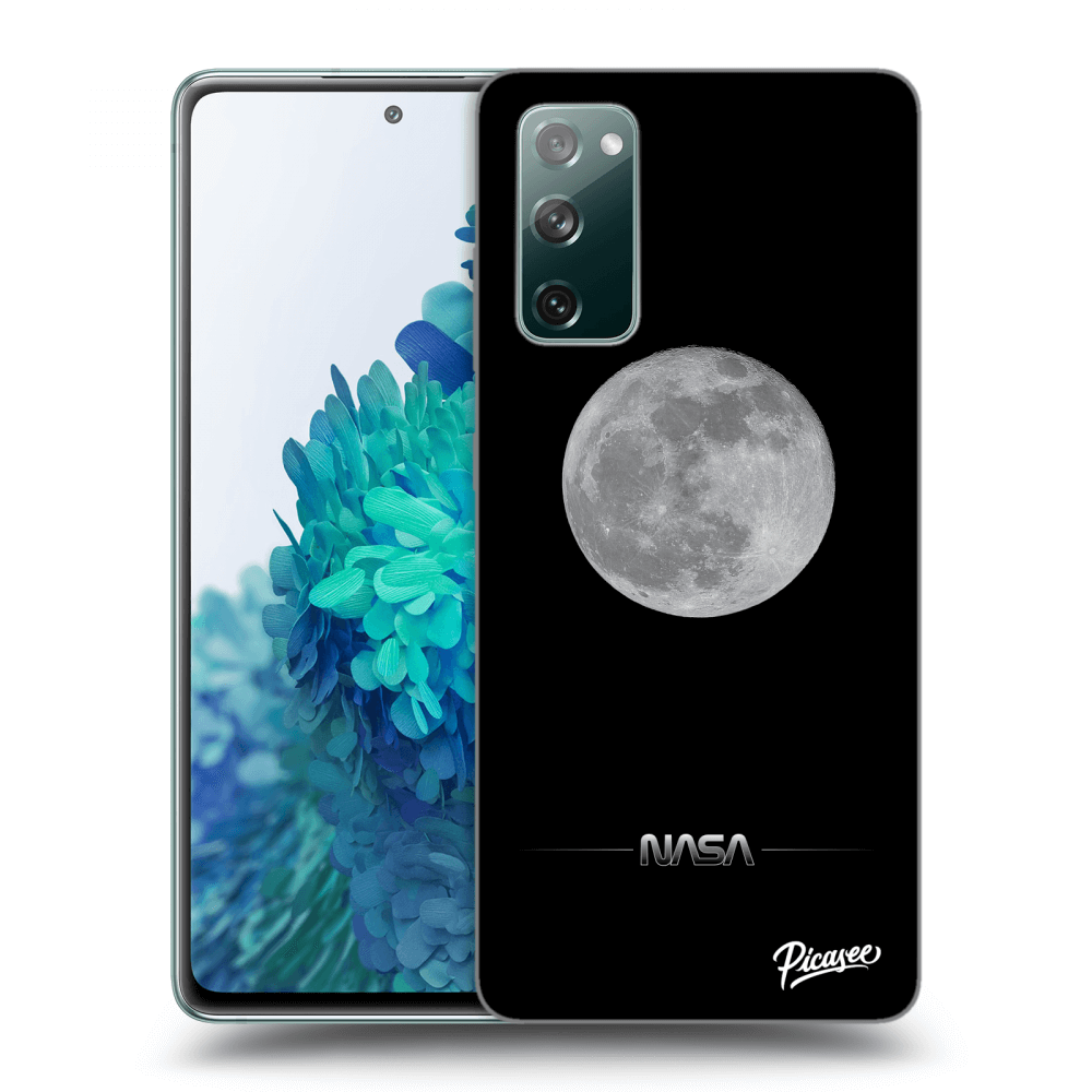 Picasee silikonowe czarne etui na Samsung Galaxy S20 FE - Moon Minimal