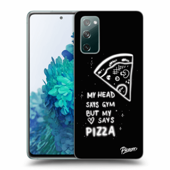 Picasee silikonowe przeźroczyste etui na Samsung Galaxy S20 FE - Pizza