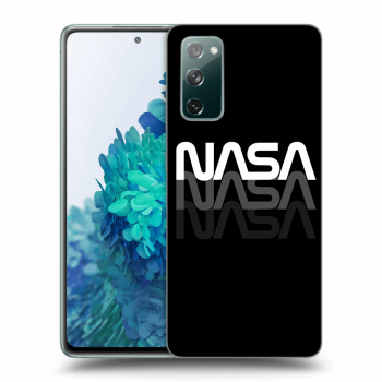 Picasee silikonowe czarne etui na Samsung Galaxy S20 FE - NASA Triple
