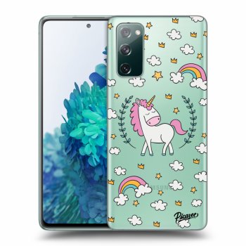Picasee silikonowe przeźroczyste etui na Samsung Galaxy S20 FE - Unicorn star heaven