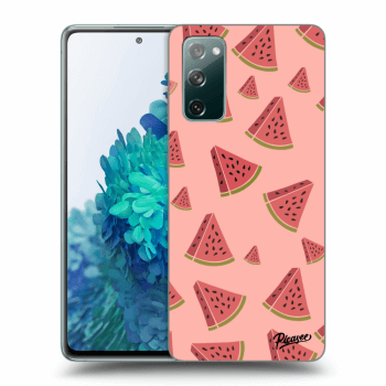 Picasee silikonowe czarne etui na Samsung Galaxy S20 FE - Watermelon