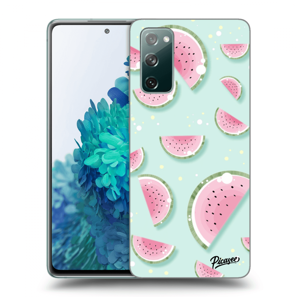 Picasee silikonowe przeźroczyste etui na Samsung Galaxy S20 FE - Watermelon 2