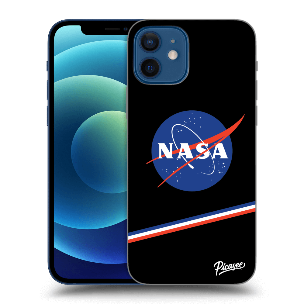 Picasee silikonowe przeźroczyste etui na Apple iPhone 12 - NASA Original