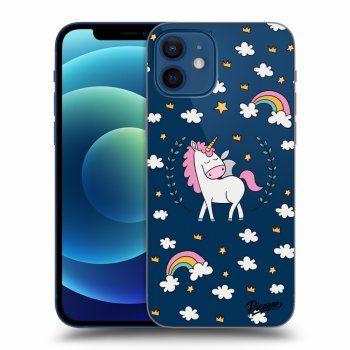 Picasee silikonowe przeźroczyste etui na Apple iPhone 12 - Unicorn star heaven