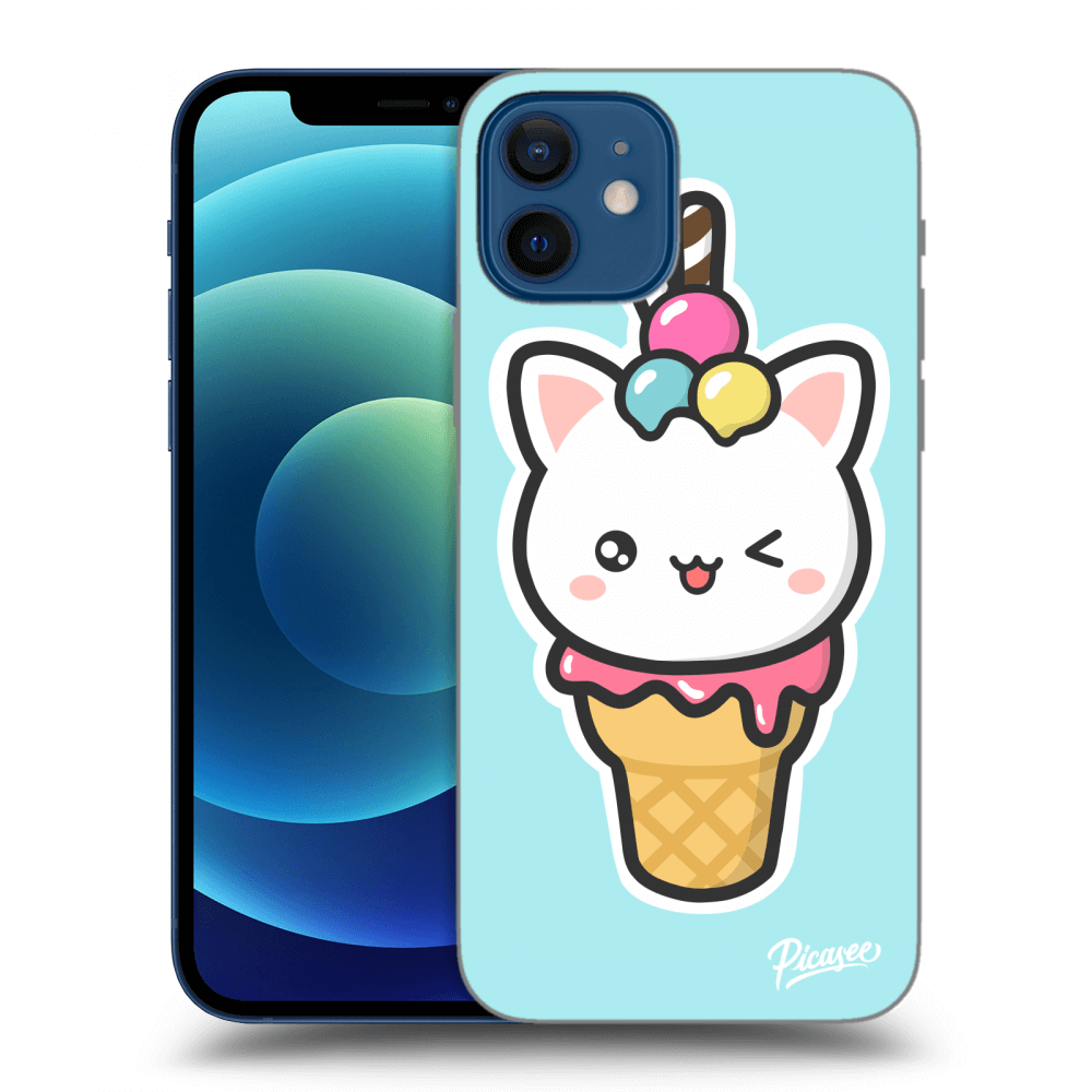 Picasee ULTIMATE CASE pro Apple iPhone 12 - Ice Cream Cat