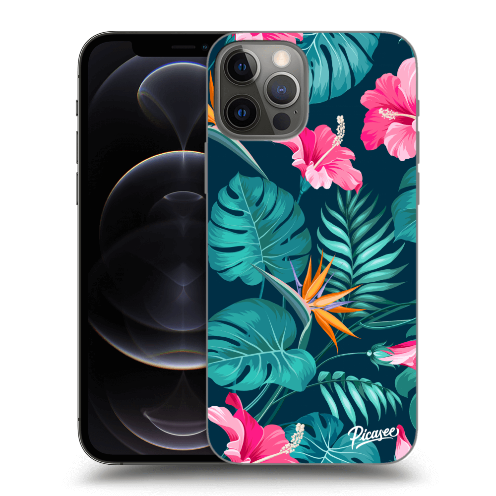 Picasee ULTIMATE CASE pro Apple iPhone 12 Pro - Pink Monstera