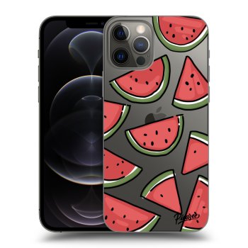 Picasee silikonowe przeźroczyste etui na Apple iPhone 12 Pro - Melone